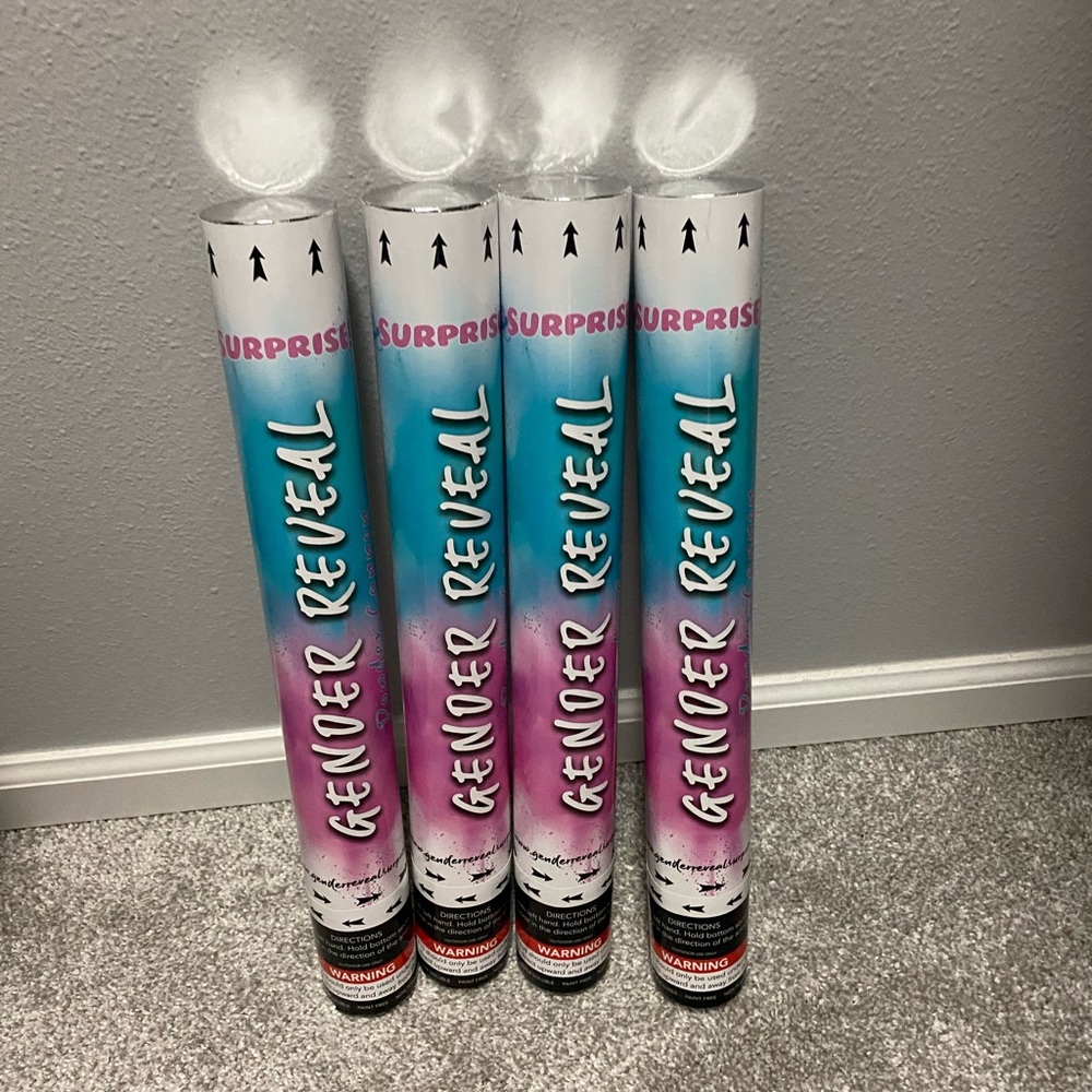 4 gender reveal canon powder in pink